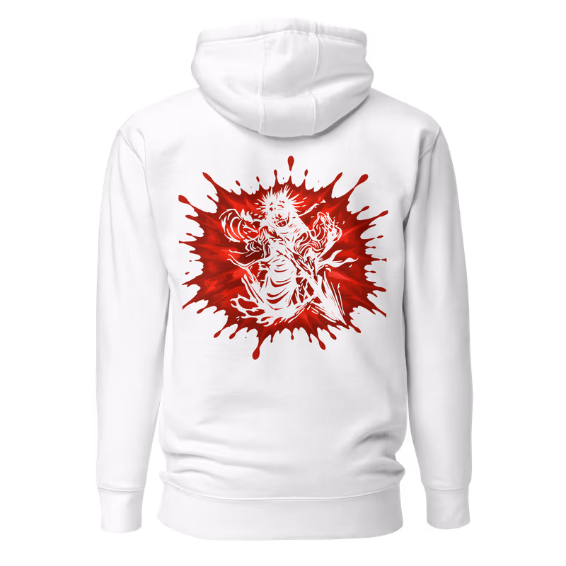Choso Jujutsu Kaisen Graphic Hoodie, Black, view 3