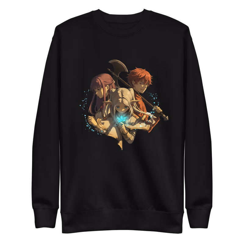 Frieren: Beyond Journey's End Premium Sweatshirt, Black, view
