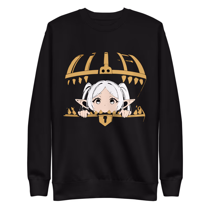 Frieren Mimic Premium Sweatshirt, Black, view