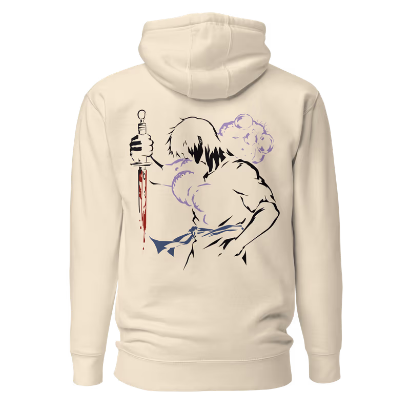 Toji Fushiguro Jujutsu Kaisen Hoodie, Black, view 3