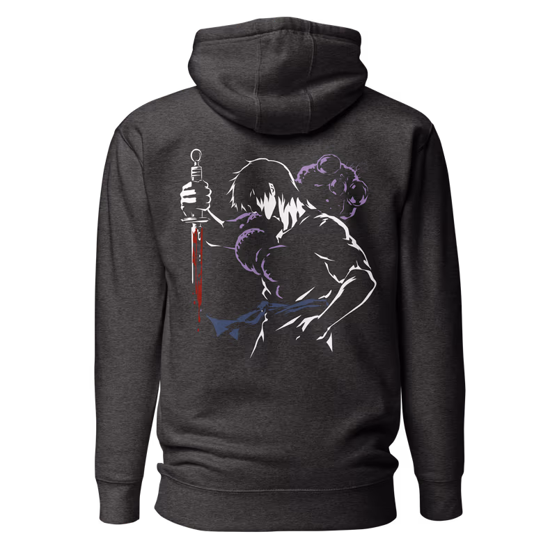 Toji Fushiguro Jujutsu Kaisen Hoodie, Black, view 5
