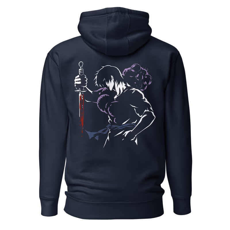 Toji Fushiguro Jujutsu Kaisen Hoodie, Black, view 6