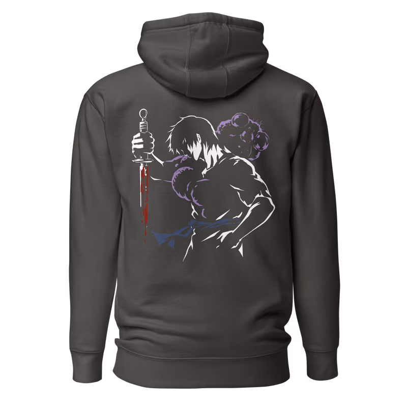 Toji Fushiguro Jujutsu Kaisen Hoodie, Black, view 7
