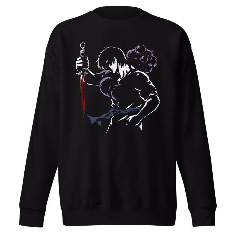 Toji Fushiguro Jujutsu Kaisen Sweatshirt, Black, view