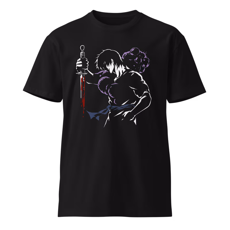 Toji Fushiguro Jujutsu Kaisen Graphic Tee, Black, view