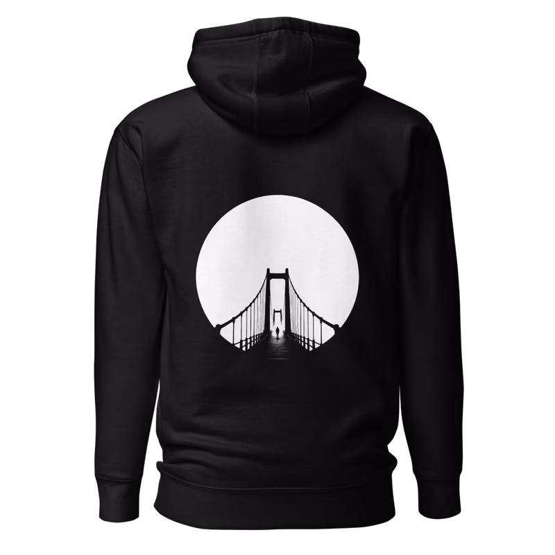 Skybridge Hoodie, Black, back
