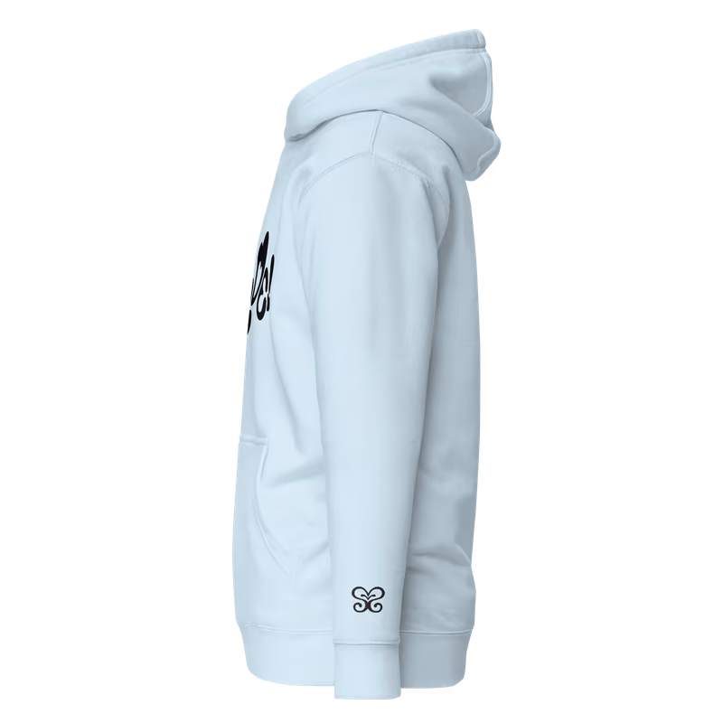 Hearts2Hearts Rude Graphic Hoodie, Black, view 6