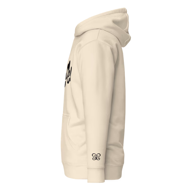 Hearts2Hearts Rude Graphic Hoodie, Black, view 5