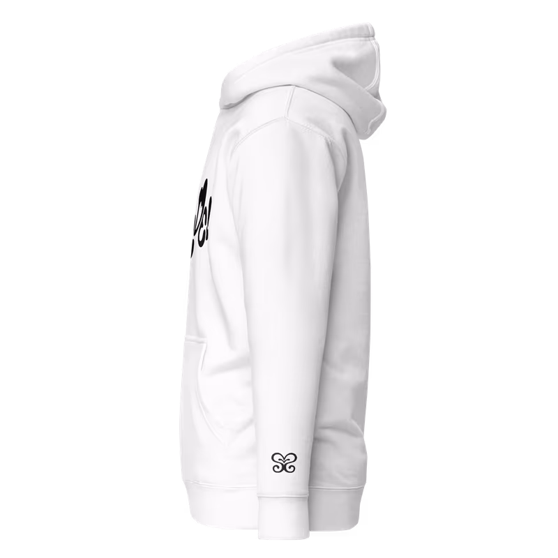 Hearts2Hearts Rude Graphic Hoodie, Black, view 3