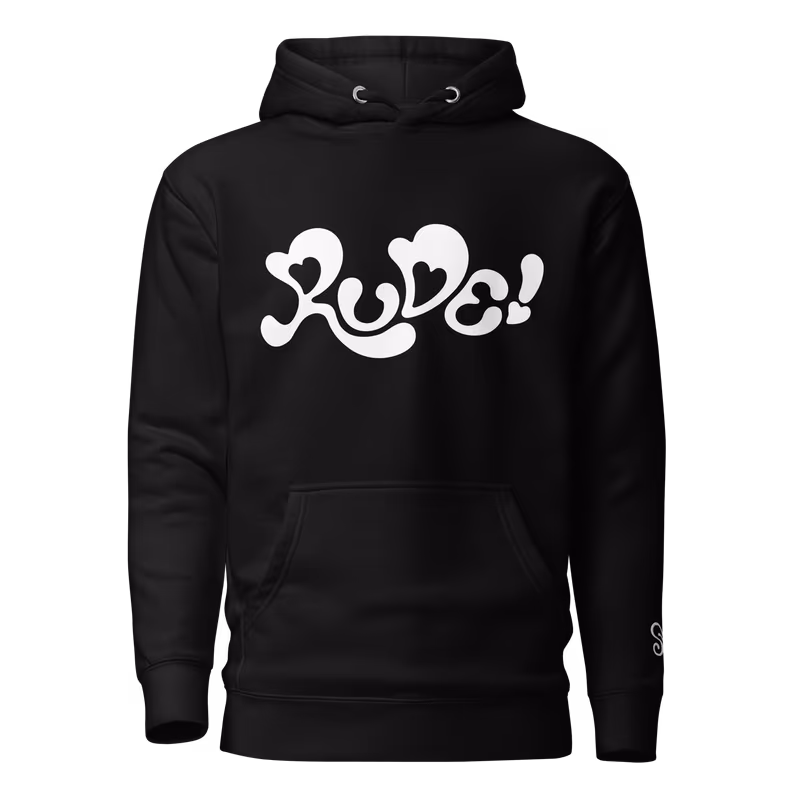 Hearts2Hearts Rude Graphic Hoodie