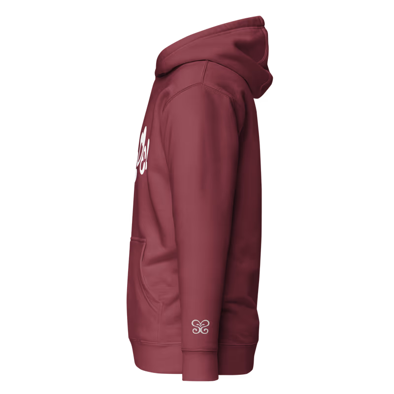 Hearts2Hearts Rude Graphic Hoodie, Black, view 7