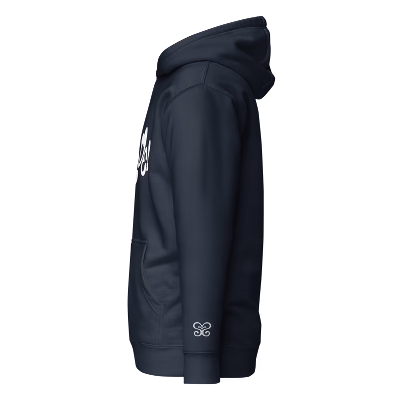 Hearts2Hearts Rude Graphic Hoodie, Black, view 4