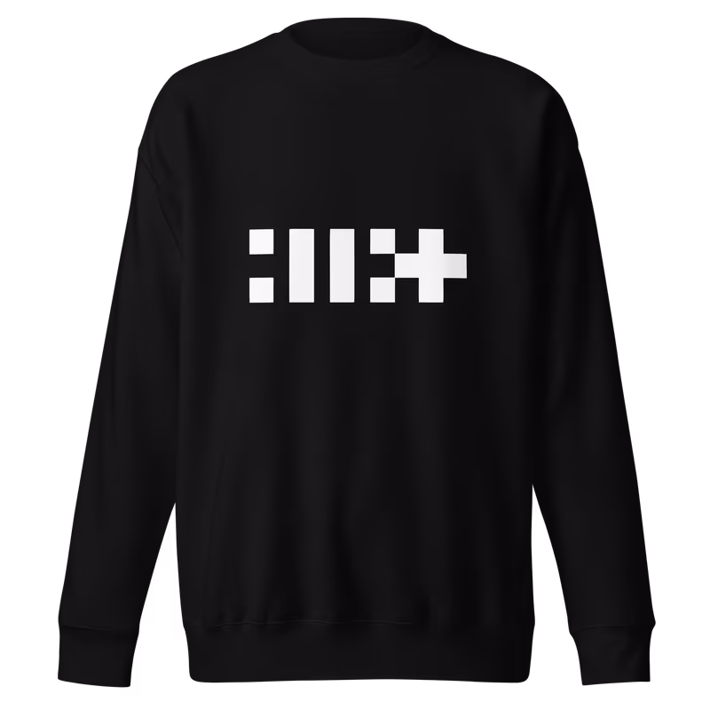 ILLIT Logo Premium Sweatshirt, Black, view