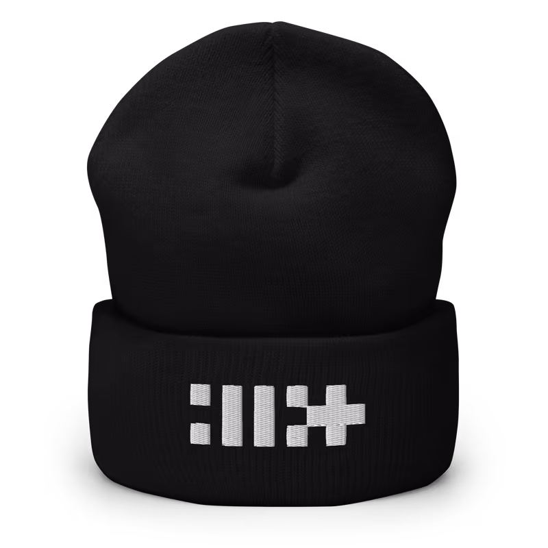 ILLIT Logo Embroidered Cuffed Beanie