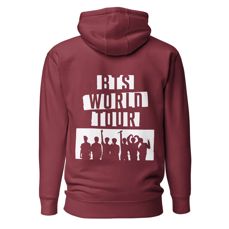 BTS Arirang World Tour Graphic Hoodie, Black, view 4