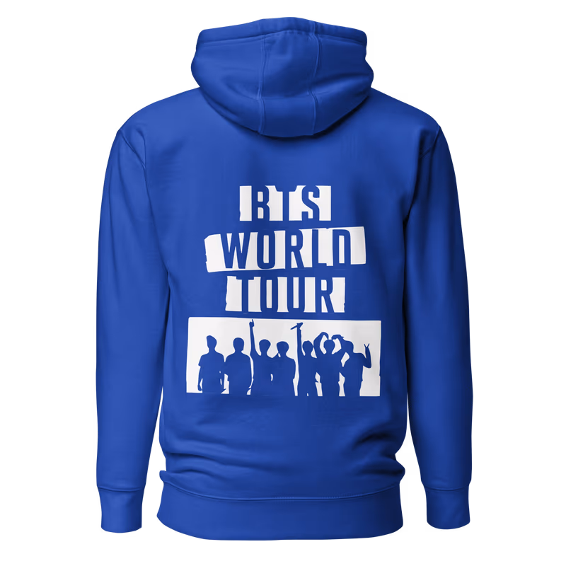 BTS Arirang World Tour Graphic Hoodie, Black, view 6