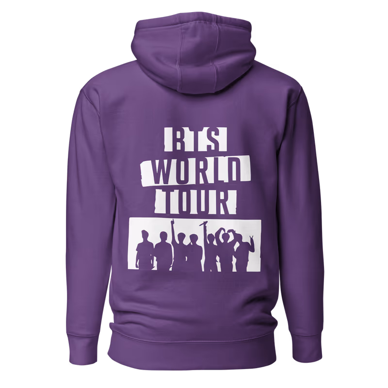 BTS Arirang World Tour Graphic Hoodie, Black, view 7