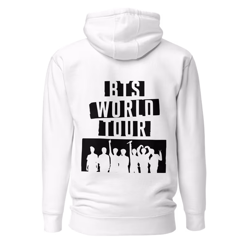 BTS Arirang World Tour Graphic Hoodie, Black, view 9