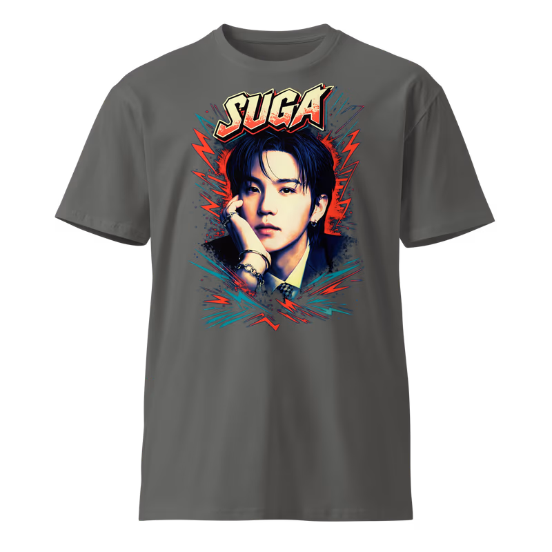 BTS Suga World Tour 2026 Graphic Tee, Black, view 4