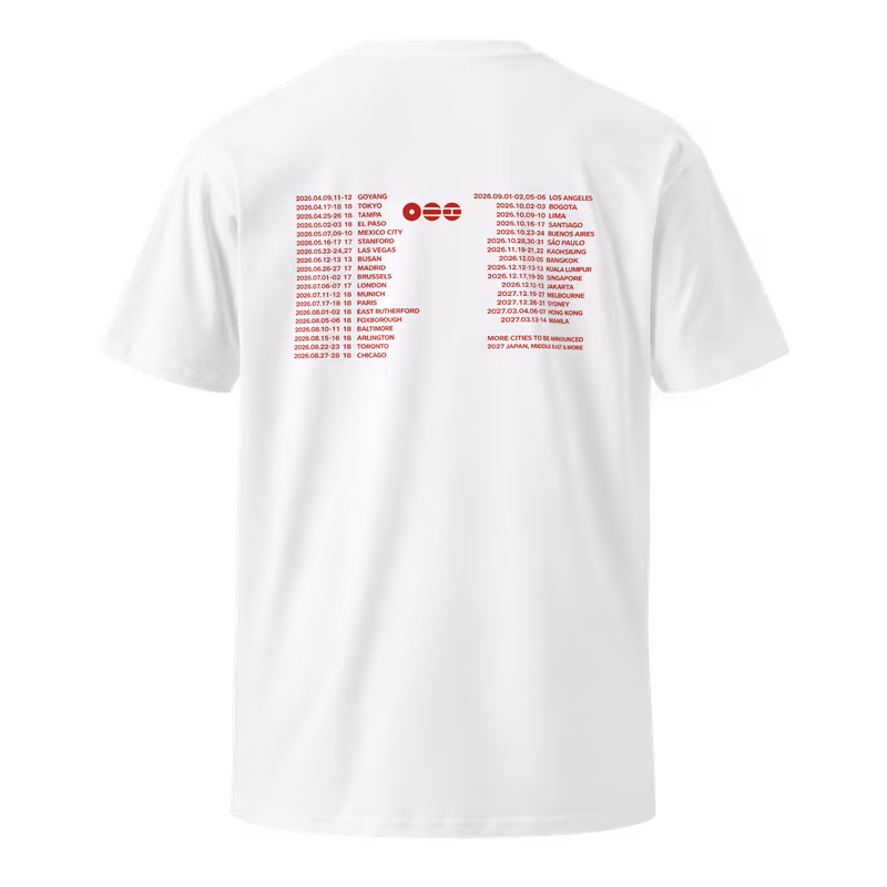 BTS Suga World Tour 2026 Graphic Tee, Black, view 6