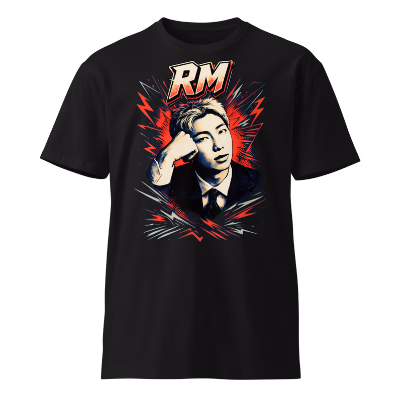 BTS RM World Tour 2026 Graphic Tee, Black, view