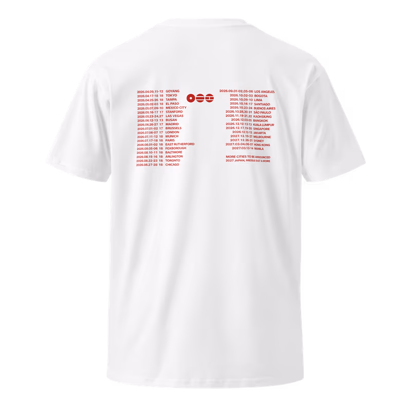 BTS j-hope World Tour 2026 Graphic Tee, Black, view 5