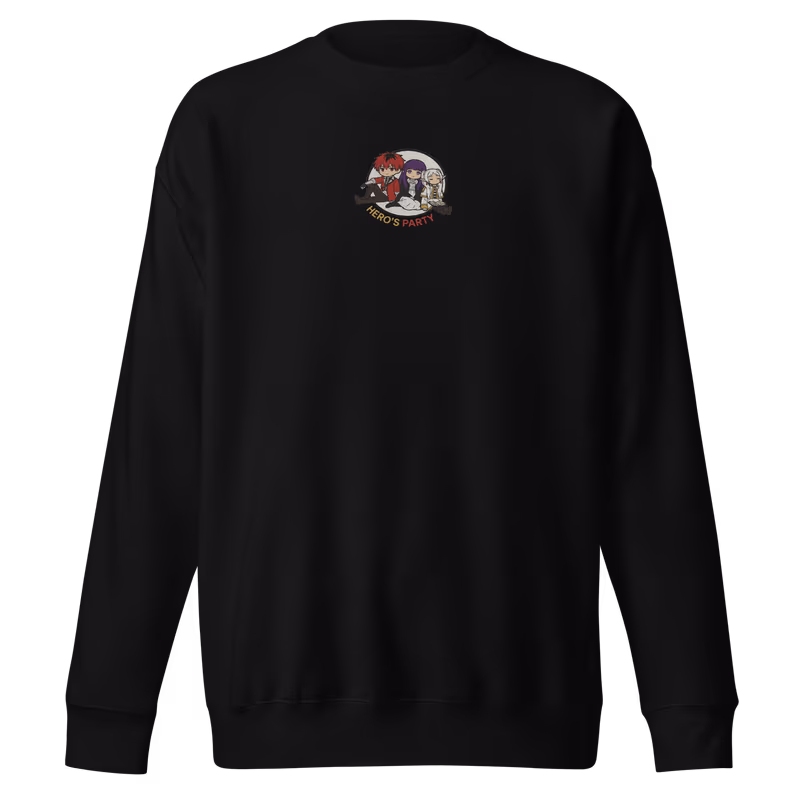 Hero's Party Embroidered Frieren Sweatshirt