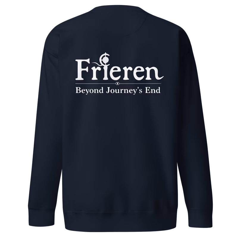 Hero's Party Embroidered Frieren Sweatshirt, Black, view 4
