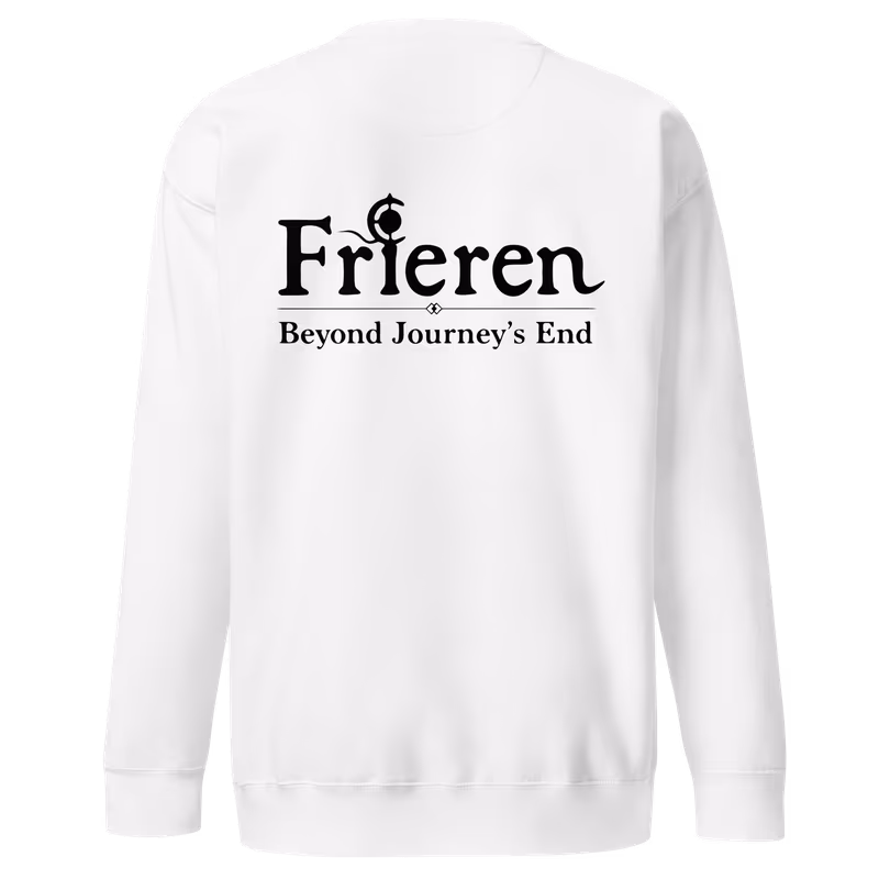 Hero's Party Embroidered Frieren Sweatshirt, Black, view 5