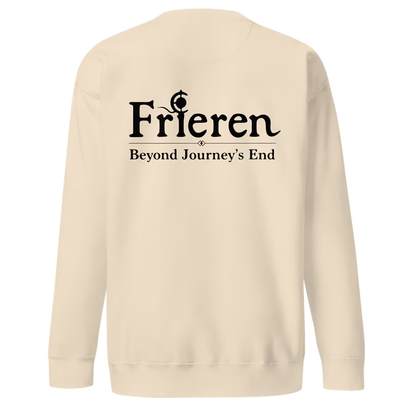 Hero's Party Embroidered Frieren Sweatshirt, Black, view 6
