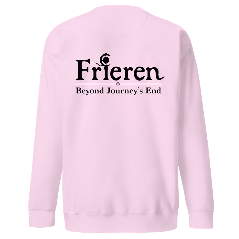 Hero's Party Embroidered Frieren Sweatshirt, Black, view 7