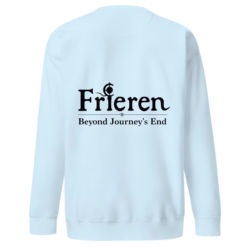 Frieren Face Panel Premium Sweatshirt, Black, view 6