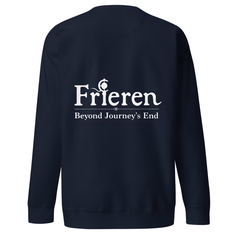 Frieren Face Panel w/ Staff Sweatshirt, Black, view 4
