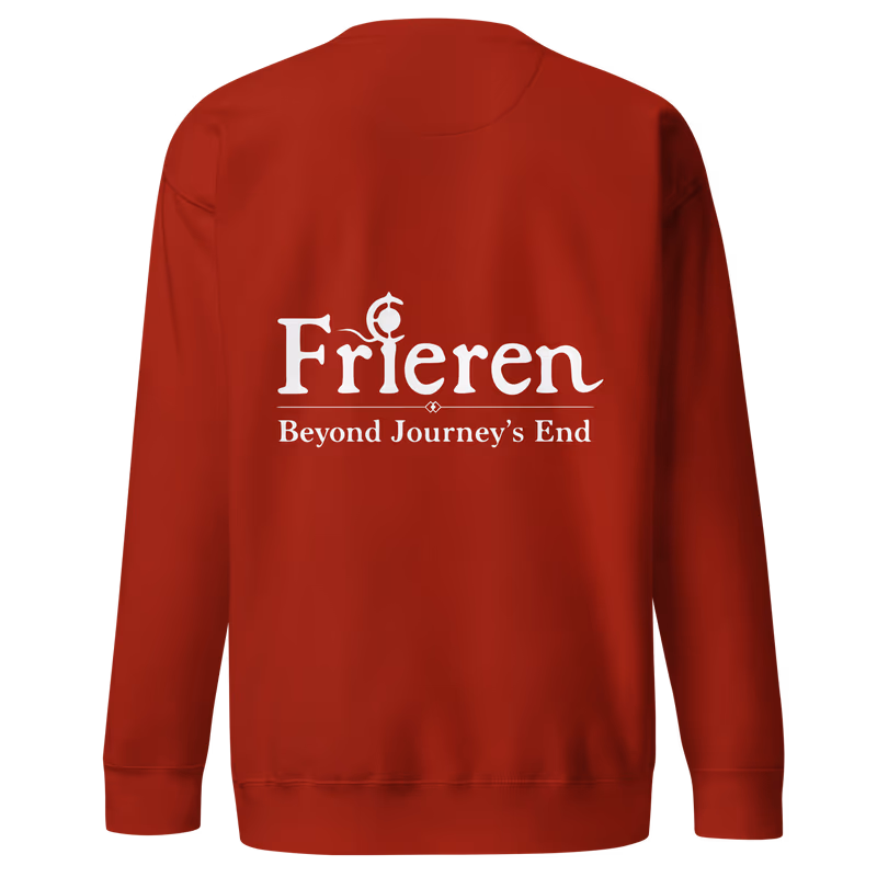 Frieren Face Panel w/ Staff Sweatshirt, Black, view 6