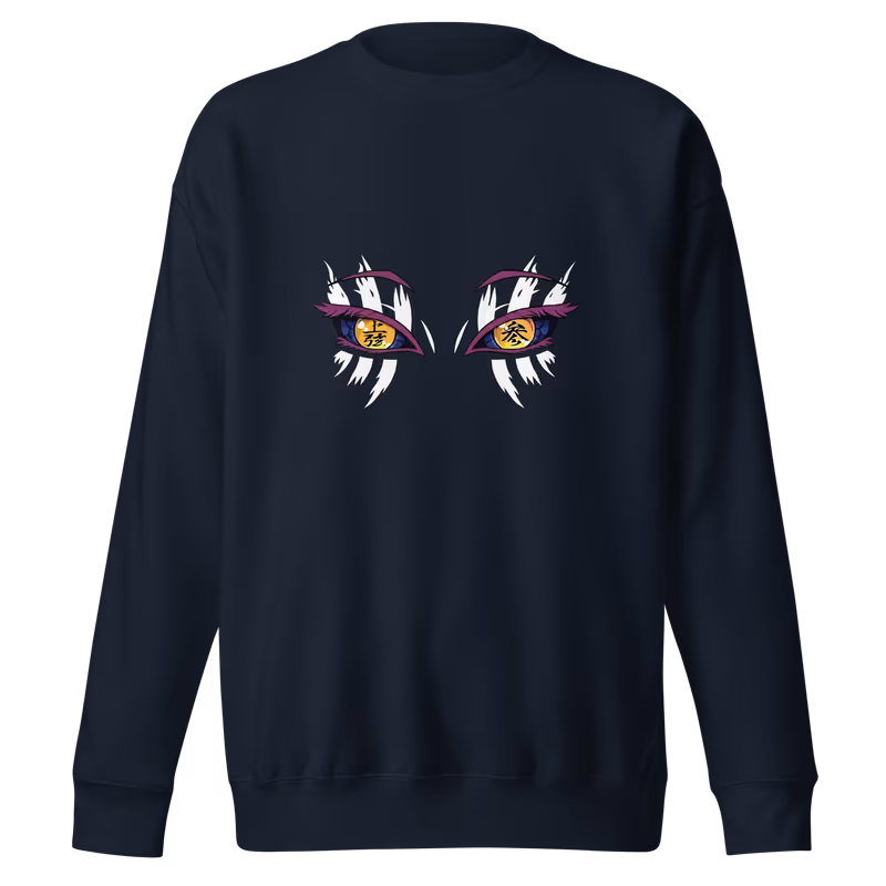Akaza Demon Slayer Premium Sweatshirt, Black, view 3