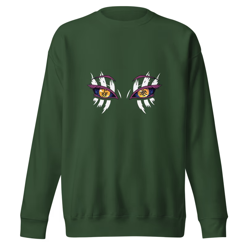 Akaza Demon Slayer Premium Sweatshirt, Black, view 5