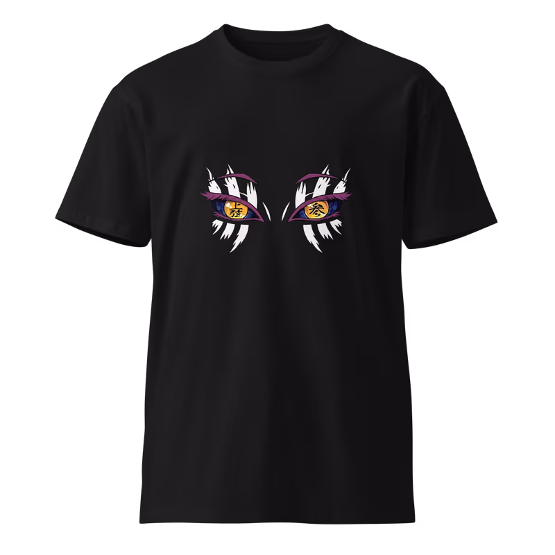 Akaza Demon Slayer Graphic T-Shirt, Black, view