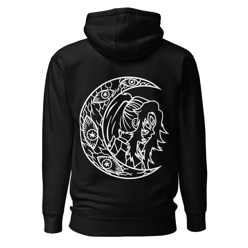 Kokushibo Upper Moon One Hoodie, Black, view 2