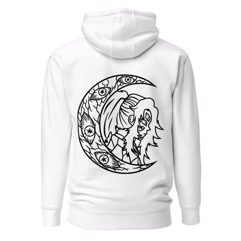 Kokushibo Upper Moon One Hoodie, Black, view 8