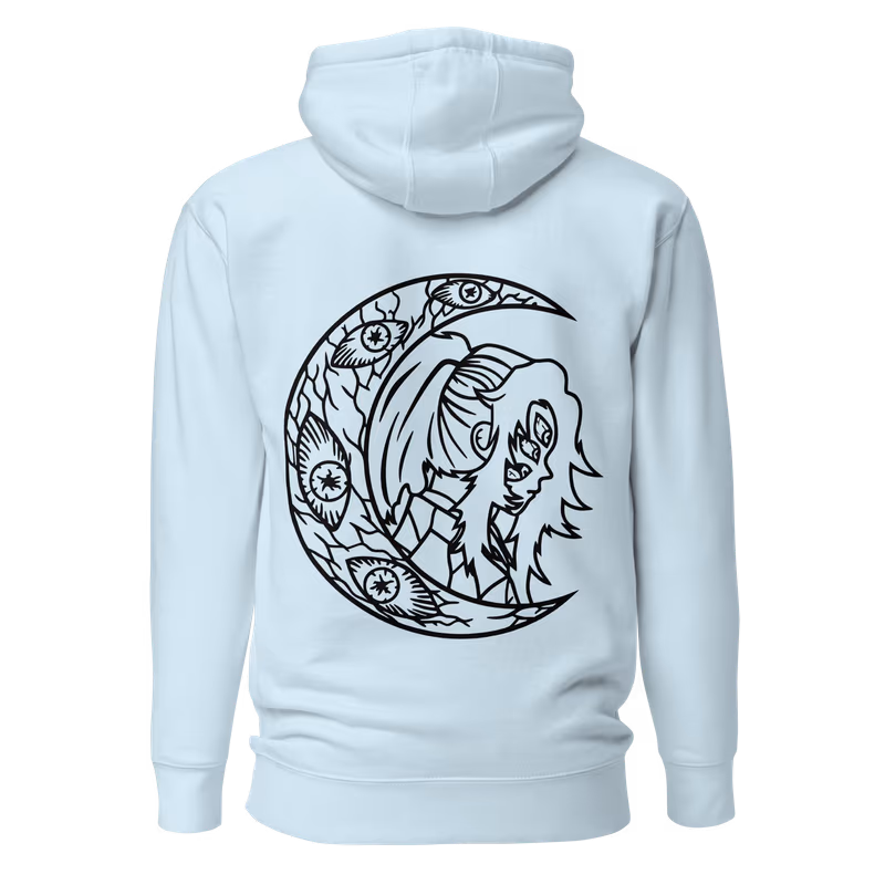 Kokushibo Upper Moon One Hoodie, Black, view 9
