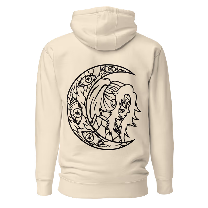 Kokushibo Upper Moon One Hoodie, Black, view 10
