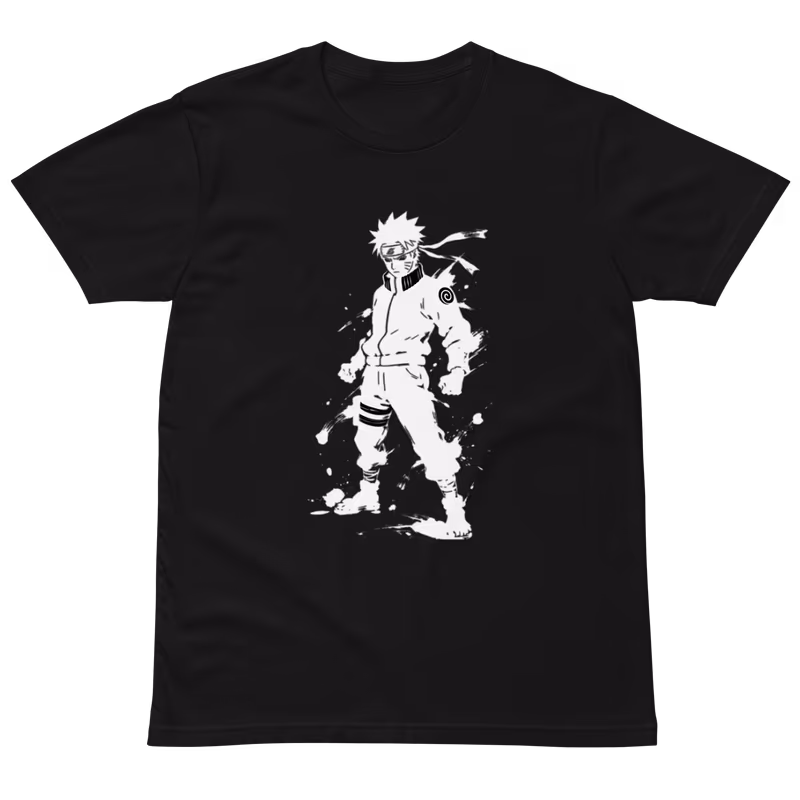 Naruto Silhouette Graphic T-Shirt, Black, view