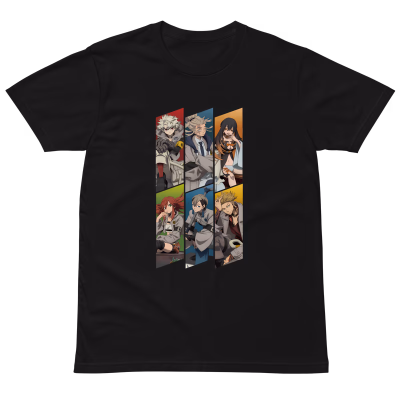 Gachiakuta Character Panel Graphic T-Shirt