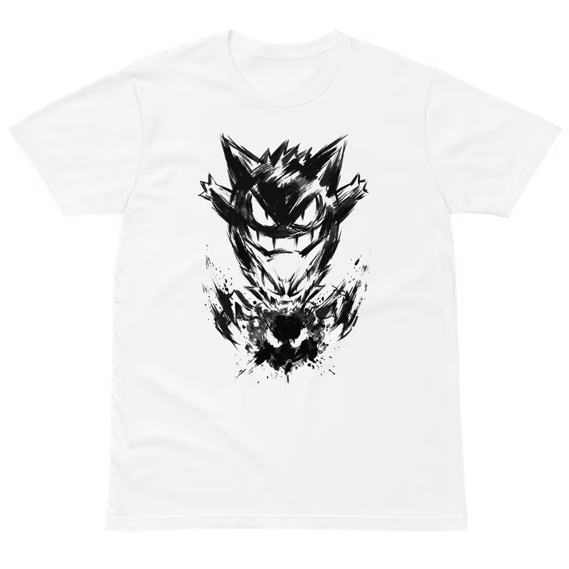 Pokemon Gengar Ink Silhouette T-Shirt