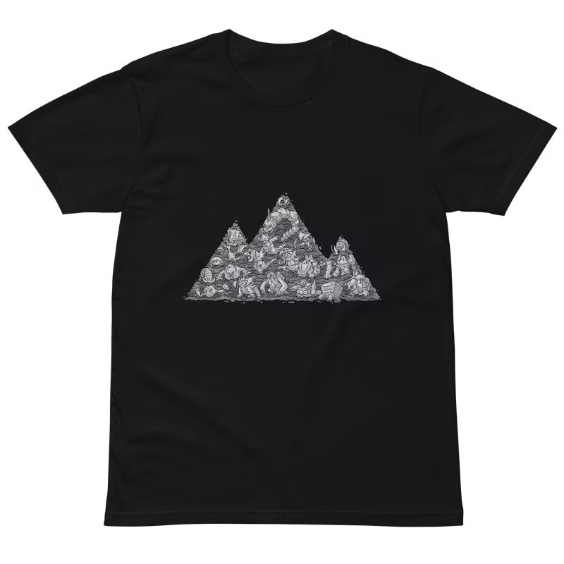 Rock Type Pokemon T-Shirt, Black, view
