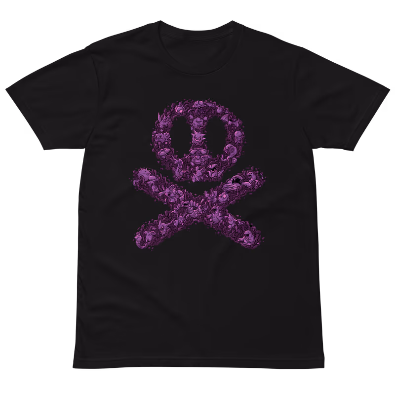 Poison Type Pokemon T-Shirt, Black, view