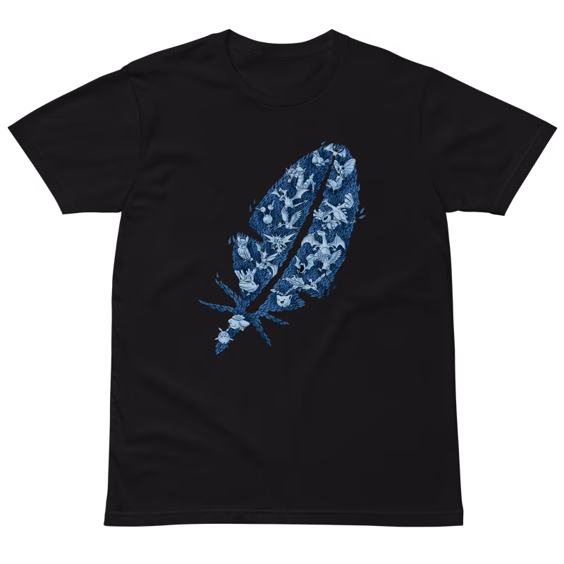 Flying Type Pokemon T-Shirt, Black, view