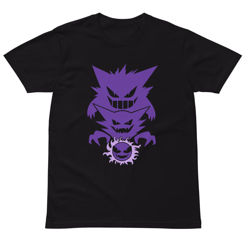 Pokemon Gengar Ghost Evolution T-Shirt