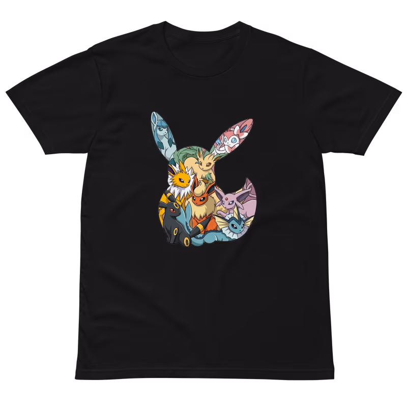 Pokemon Eevee Evolution Silhouette T-Shirt