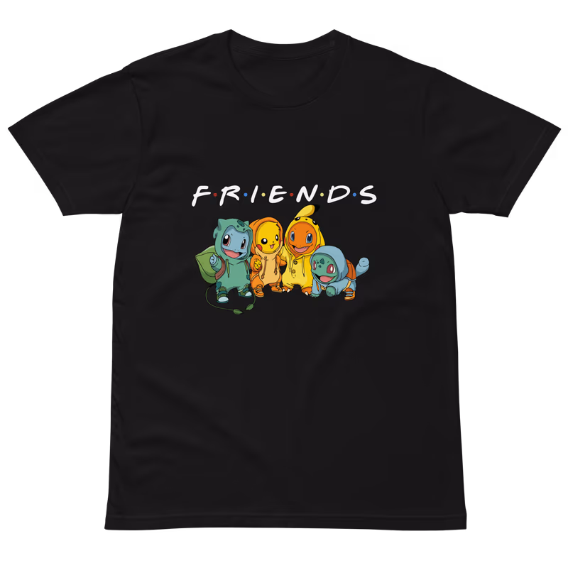 Pokemon Starter Friends Graphic T-Shirt